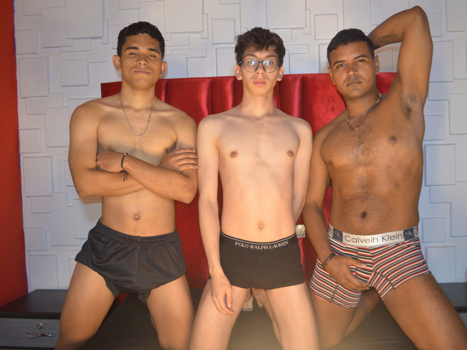 Lucian & Yoskar & Cesar Live Cam on Flirt4Free