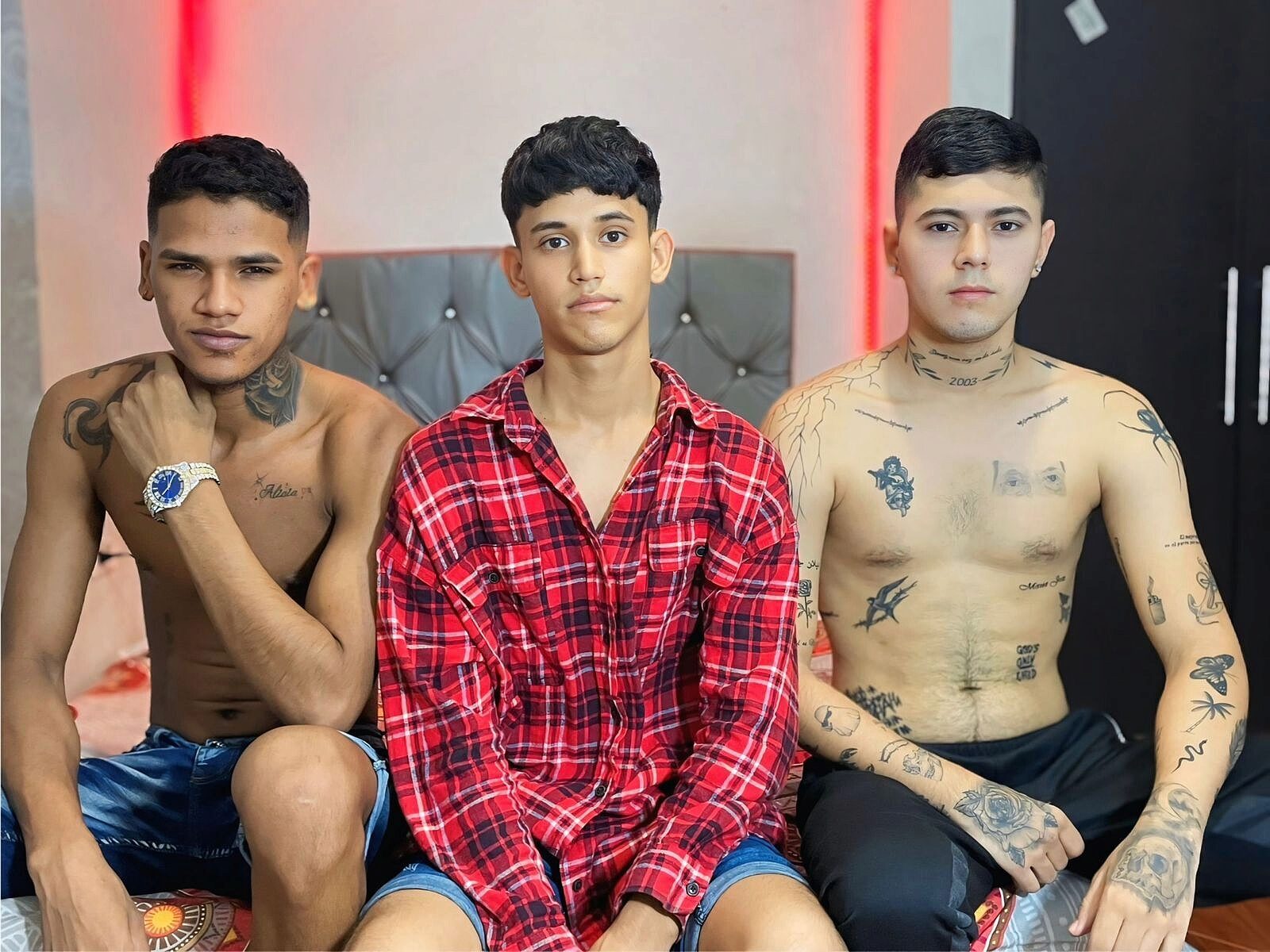 Farid & Ricky & Brayan Live Cam on Flirt4Free