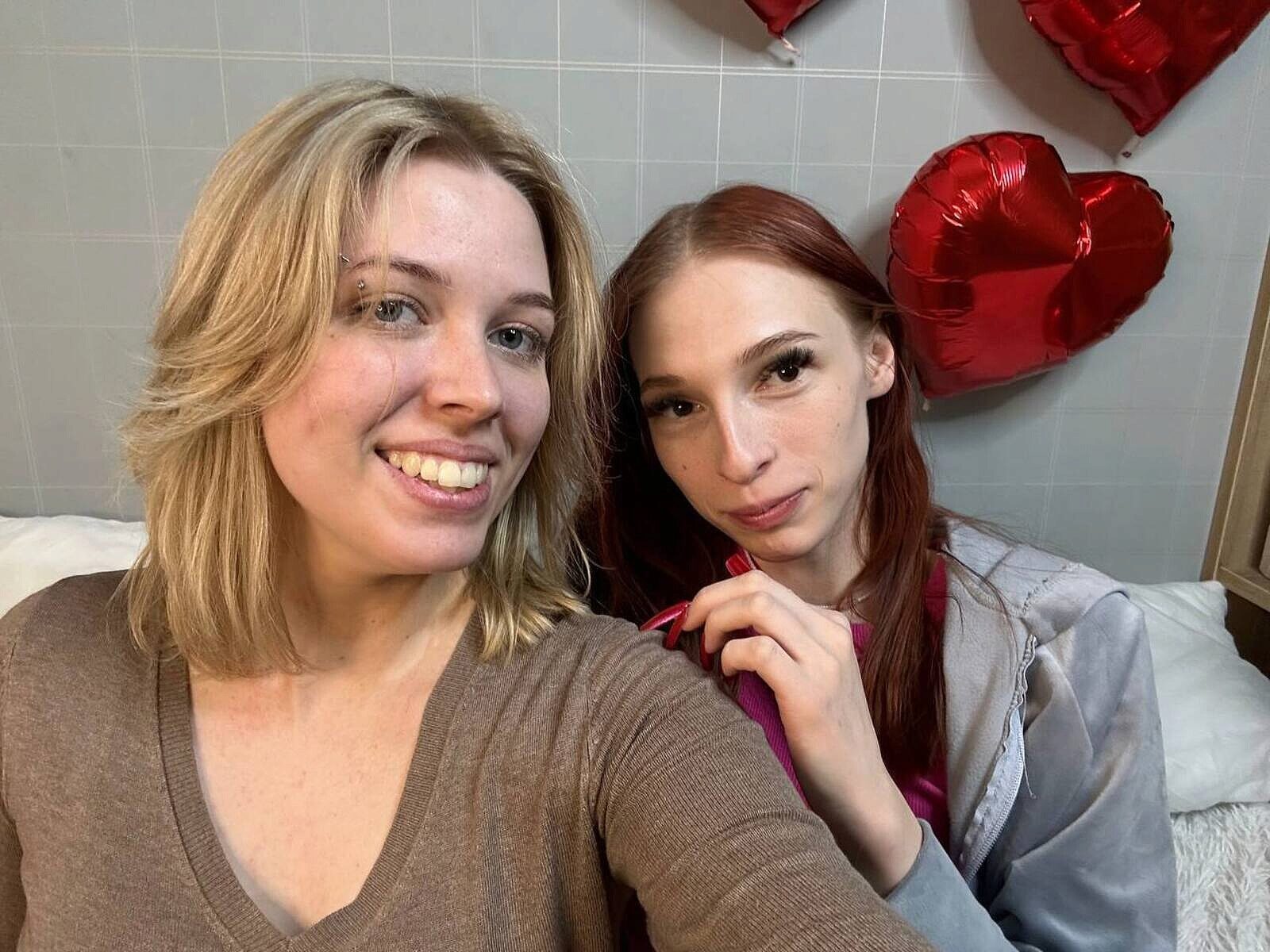 1 On 1 Sex Cams - Afton Christley & Lizbeth Cumby Danish Alt Text Streamray-Cams