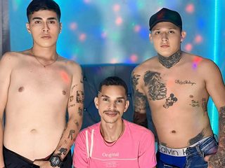 Freddy & Martin & Aiden Live Cam on Flirt4Free