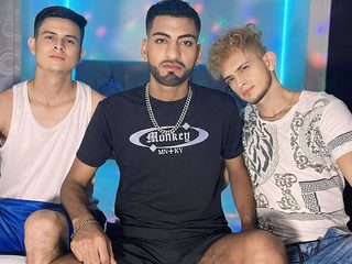 William & Sadib & Jefferson Live Cam on Flirt4Free