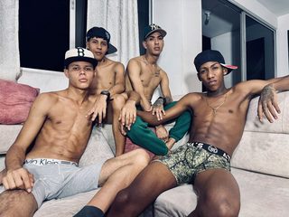 Watch Didier & Macornni & Ronny & Logan live on cam at Flirt4Free