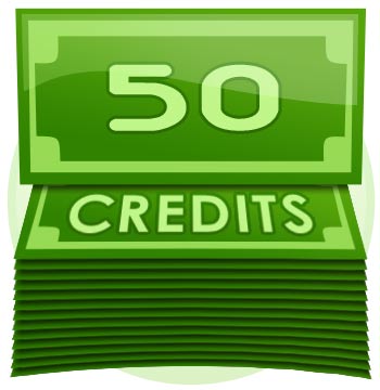 50 Credit Tip