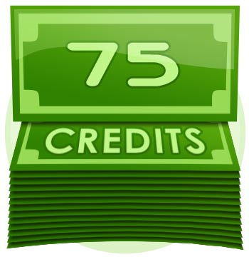 75 Credit Tip