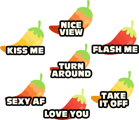 FIesta de Mayo - Set of 7 Fiesta Peppers (set 2)