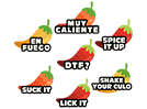 Set of 7 Fiesta Peppers (set 1)