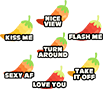 FIesta de Mayo - Set of 7 Fiesta Peppers (set 2)