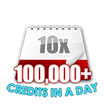 100000-credits-in-a-day-10x