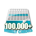100,000 Credits in a Week