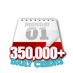 350,000 Credits in a Day