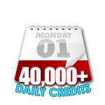 40,000 Credits in a Day