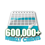 600,000 Credits in a Week