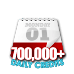 700,000 Credits in a Day