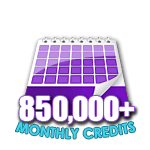 850,000 Credits in a Month