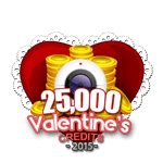 Valentine's 25,000 Credits