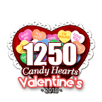 1250 Candy Hearts