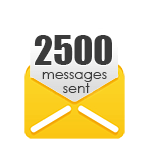 2,500 Messages Sent