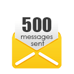 500 Messages Sent