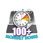 100 Hours Online in a Month