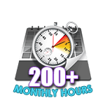 200 Hours Online in a Month