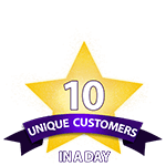 10 Unique Customers in a Day