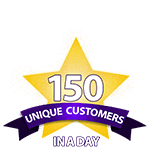 150 Unique Customers in a Day