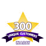 300 Unique Customers in a Day
