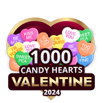 1,000 Candy Hearts