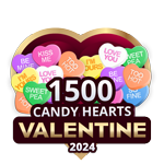 1,500 Candy Hearts