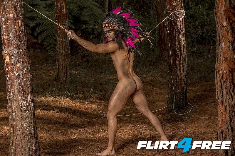 This american native wants some fun in the forest