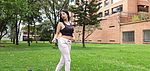 Lana DuranPlaying in the park