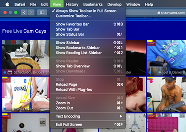 screen capture of zooming on safari