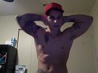 Pierre Fitch Flexes and Webcam Shows Off His Body
