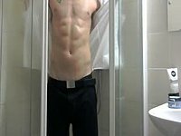 Shower Webcam Show in Suit