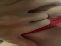 Shaved Pussy Finger and Teasing 